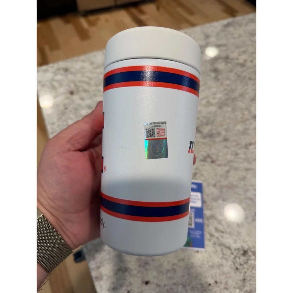 FrostBuddy Illinois Fighting Illini Universal Can Cooler Insulator White NCAA